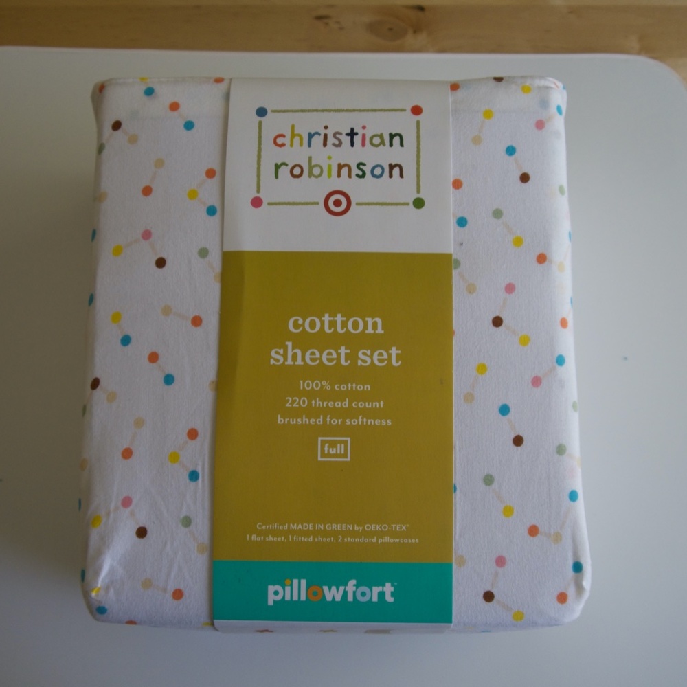 Christian Robinson Pillowfort Sheet Set NWT